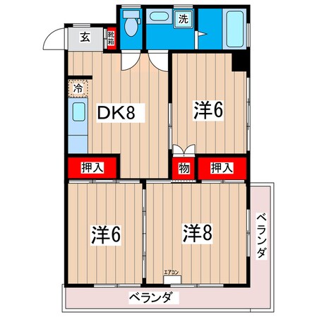 ラフォーレ高萩の物件間取画像